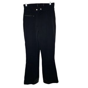 VTG  Sportscaster Ski Size 10 Pants Black Long  Lines High Waist